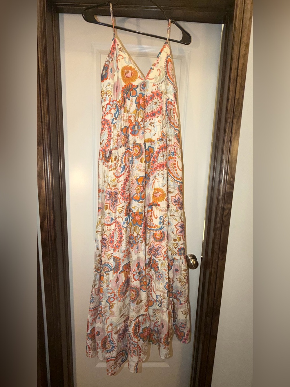 Flowy MSK Floral/Paisley Maxi Dress NWT Size Small
